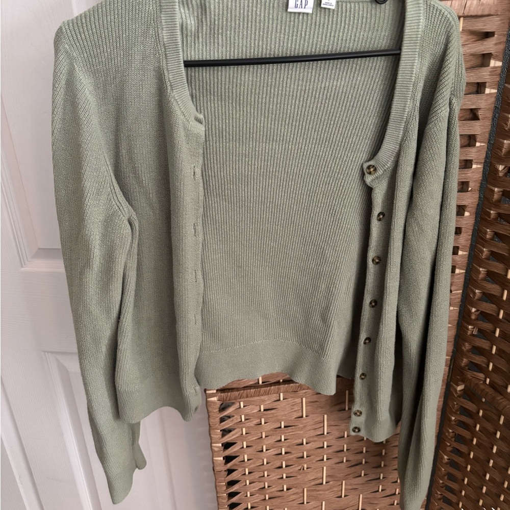 GAP sweater, sage green, size L